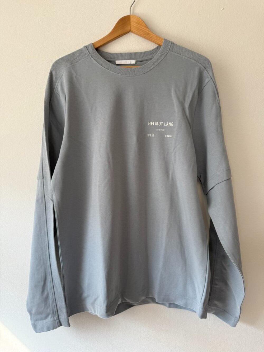 Helmut Lang Blue Long Sleeve SS23 Medium